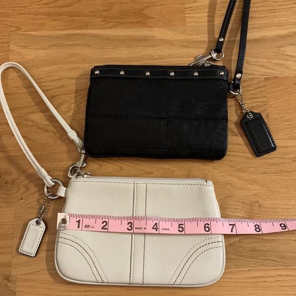 Two Coach Small Wristlets in Black and White! - Picture 6 of 9